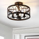 Sylvain Metal LED Semi-Flush Mount, Oil Rubbed, Oil Rubbed Bronze