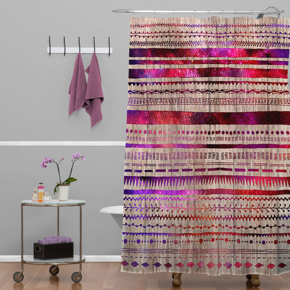 Deny Designs Iveta Abolina Purple Nebula Shower Curtain