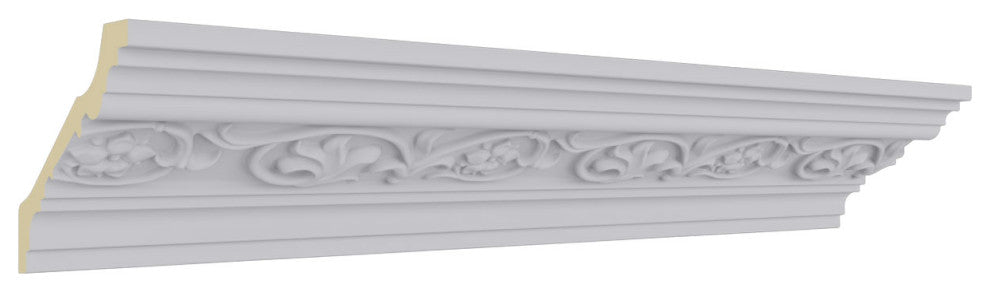 3"H x 3 3/8"P x 4 1/2"F x 94 1/2"L Medway Crown Moulding