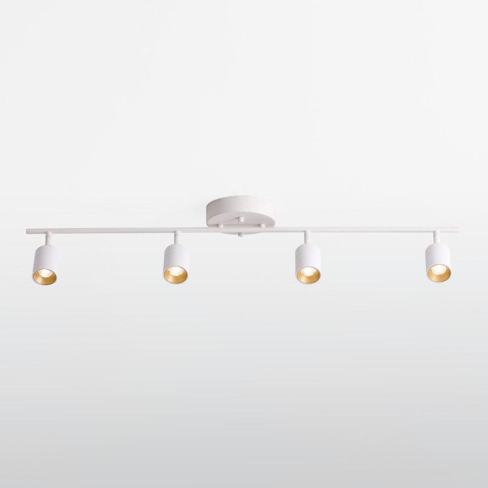 Vidalite Shura 4 Head LED Flush Mount FIxed Track Light, White