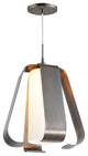 Bent 1-Light Mid-Pendant, Antique Nickel