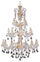 Artistry Lighting Elizabeth Collection Crystal Chandelier 44x63, Gold