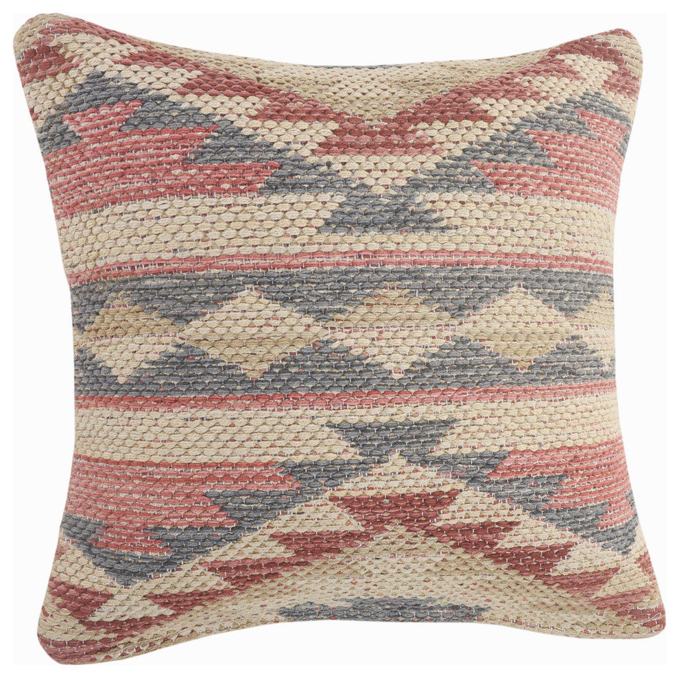 Eclectic Multicolored Southwestern Throw Pillow