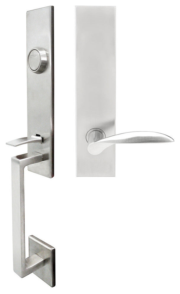 Stratus Lever, Tubular Dummy Handleset, Right Hand, Satin Stainless Steel