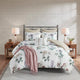 Madison Park Zennia 7 Piece Printed Seersucker Comforter Set With Throw Blanket