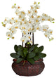 Large Phalaenopsis Silk Flower Arrangement, Cream
