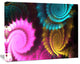 Color Swirl Fractal Abstract Background, Abstract Canvas Artwork, 20"x12"