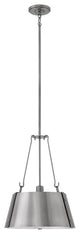 Hinkley Cartwright Medium Drum Pendant, Polished Antique Nickel