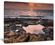 "Rocky African Coastline Sunset" Oversized Beach Canvas Artwork, 40"x30"