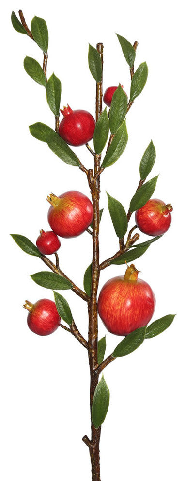 Vickerman 25" Red Pomegranate Spray