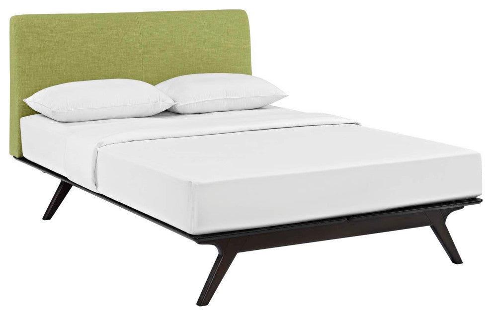 Tracy Queen Bed, Cappuccino Green