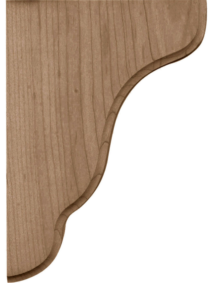 1 3/4"W x 5 1/4"D x 7 1/2"H Plymouth Wood Bracket, Alder