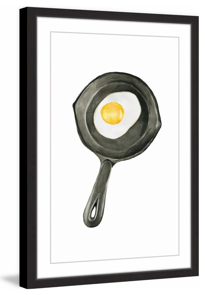 "Morning Eggs" Framed Painting Print, 12"x18"