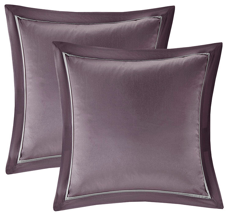 Madison Park Essentials Joella 24 Piece Room, a Bag, Plum