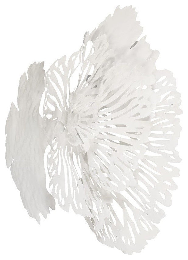 Flower Wall Art, White, Small