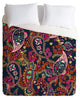 Deny Designs Rachelle Roberts Boho Paisley Navy Duvet Cover - Lightweight