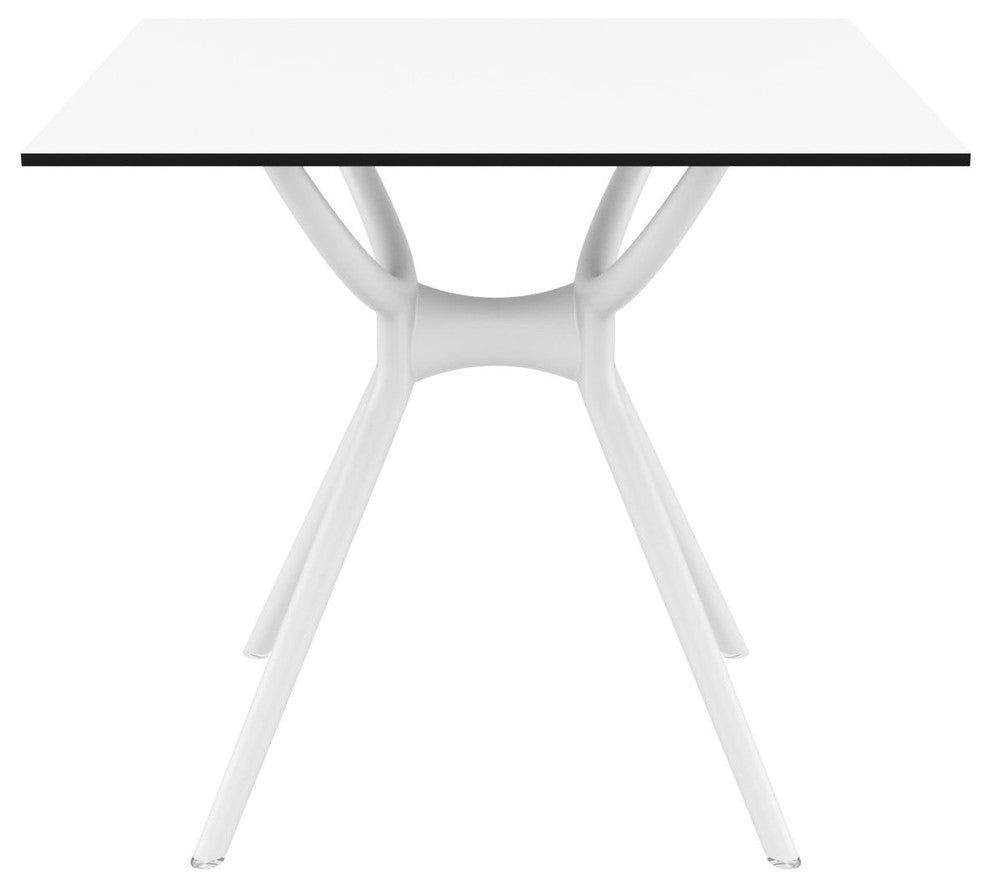 Compamia Air Square Dining Table, White