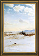 Frederic Edwin Church Winter Scene, Olana Framed Premium Canvas Print, 16"x24"