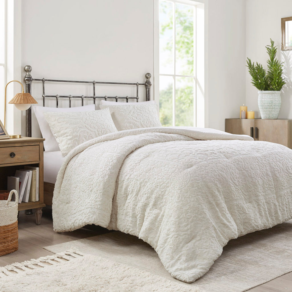 Madison Park Orly 3 Piece Tufted Woven Comforter Set
