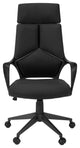 Office Chair Swivel Ergonomic Armrests Computer Desk Work Metal Black