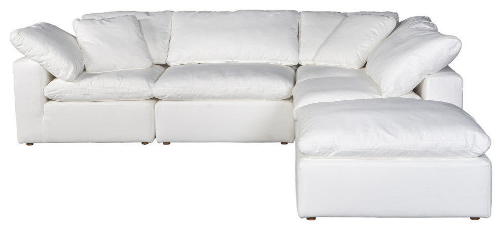 Clay Dream Modular Sectional Livesmart Fabric White