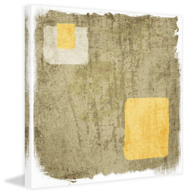 "Olive Square" Painting Print on Canvas by Irena Orlov