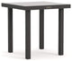 Solid Top 24" Square Side Table, Bronze