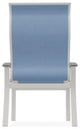 Belle Isle Sling Outdoor Dining Chair, Sky/Snow
