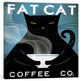 "Cat Coffee no City Gallery" by Ryan Fowler, 18x18x1.5"