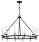 Hinkley Copley Large Ring Chandelier, Black