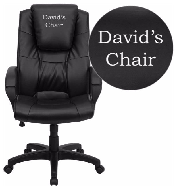 Black High Back Leather Chair