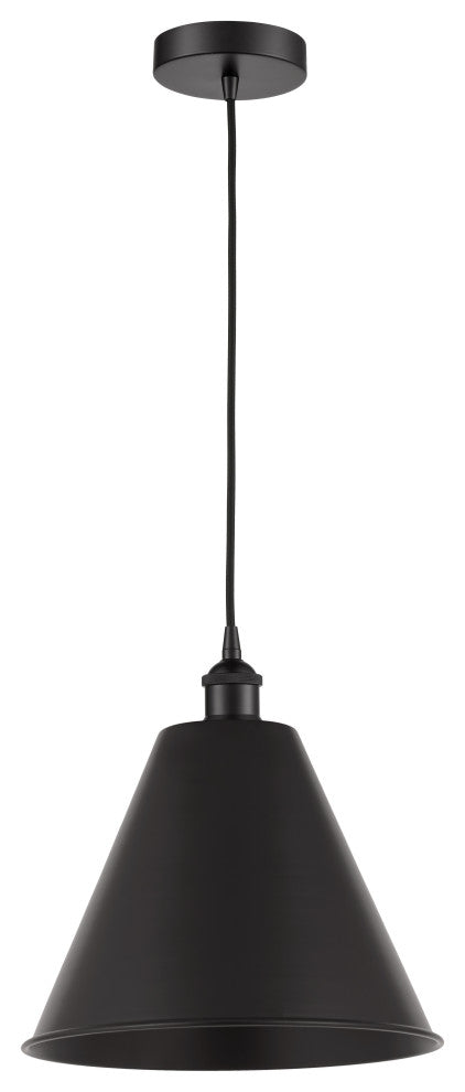 Innovations 616-1P-BK-MBC-12-BK 1-Light Mini Pendant, Matte Black