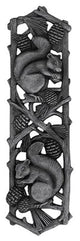 Grey Squirrel Pull Antique Brass, Antique Pewter