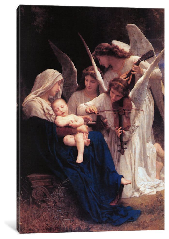 "Song of The Angels" by William-Adolphe Bouguereau, 40x26x1.5"