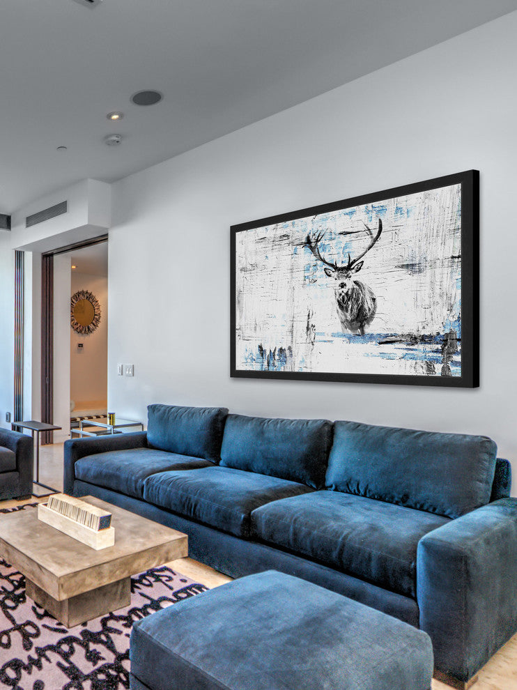 Parvez Taj "Looking for the Herd" Framed Painting Print, 36"x24"