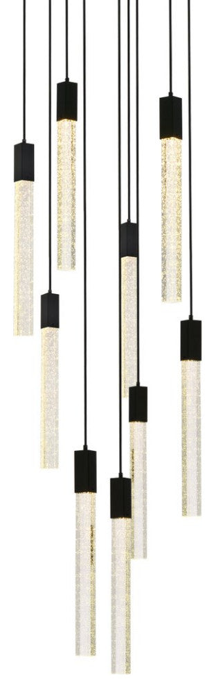 Wade 9-Light Pendant, Black