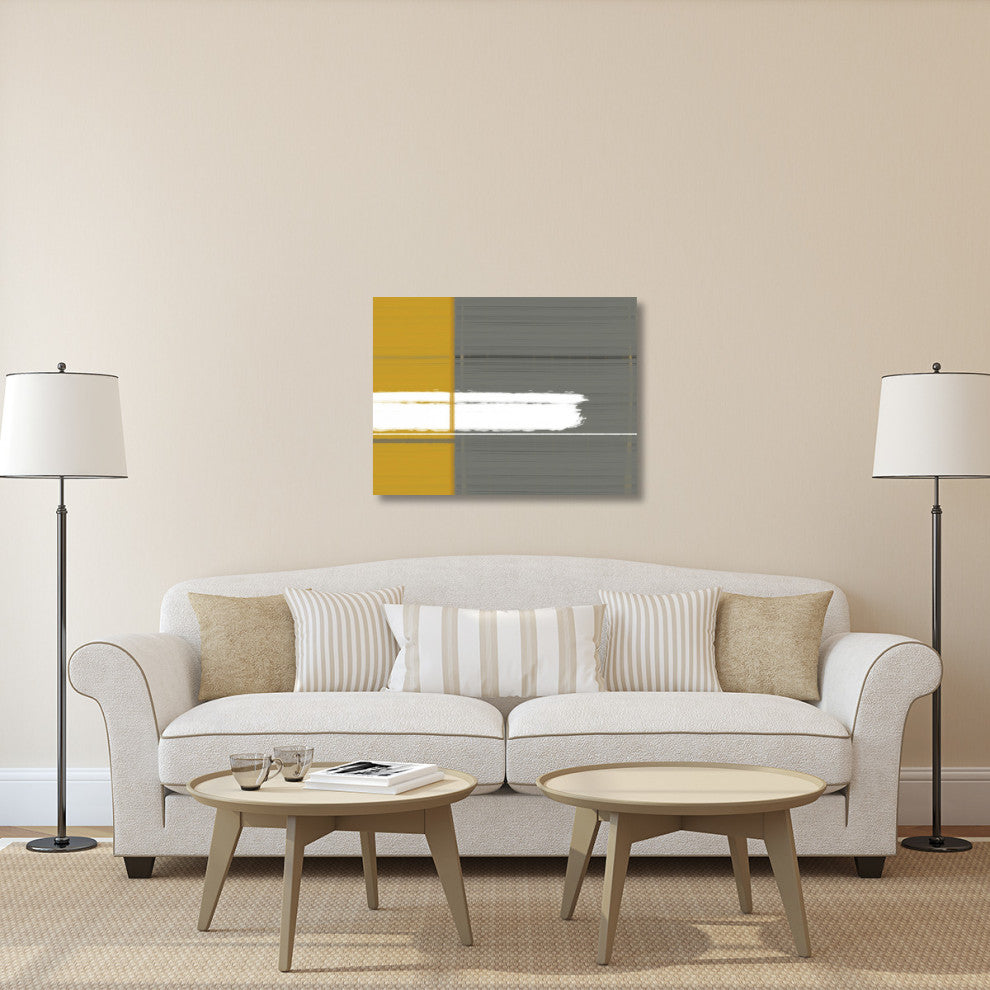 "Grey And Yellow" Fine Art Print