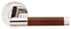 Cabernet Lever, Half Passage, LH, Polished Stainless Steel, 2-3/4" Backset
