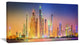 "Dubai Marina Skyscrapers" Cityscape Canvas Print60"x28", 1 Panel
