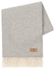 Juno Cashmere Throw, Light Gray