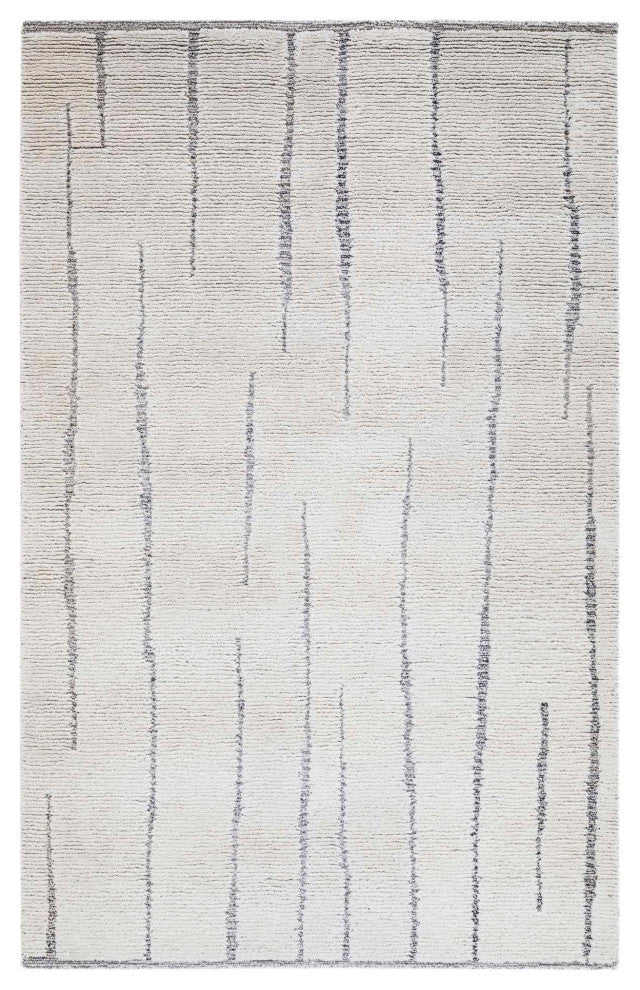 Sun Lines Area Rug, Charcoal, 5'x8'