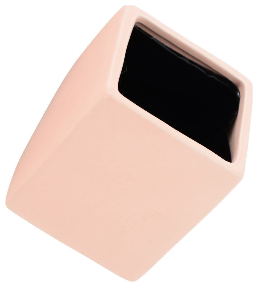 Arcadia Garden Products Large Cube Wall Planter, Coral