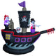 Halloween Inflatable Pirate Ship With Skeleton, 7' Long