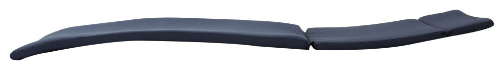 GDF Studio Soleil Outdoor Chaise Lounge Cushion, Navy Blue