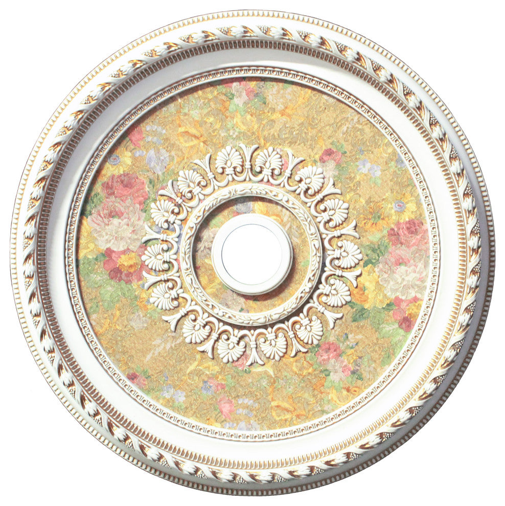 Artistry Lighting, Round 32" Antique White Ceiling Medallion (ART80-F1-080)