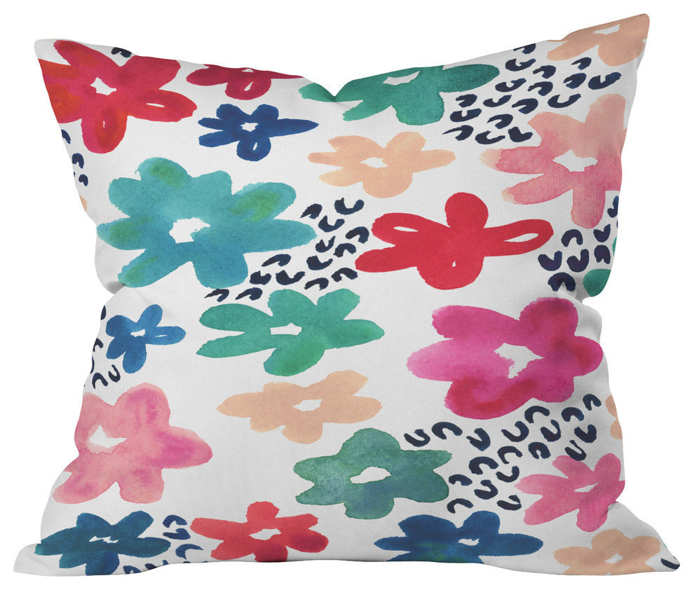 Deny Designs Kerri Satava Flower Pop Outdoor Throw Pillow