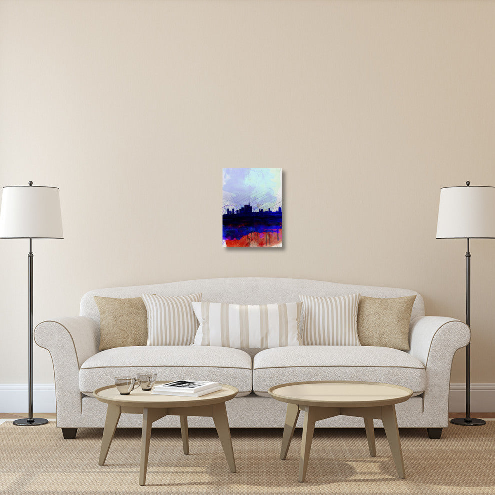 "Milan Watercolor Skyline" Fine Art Print