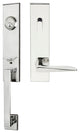 Ecco Lever, Tubular Entry Handleset, Left Hand Reverse, Polished Stainless Steel