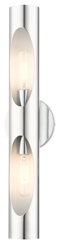 Polished Chrome Contemporary, Minimal, Industrial, Urban, Sleek Sconce