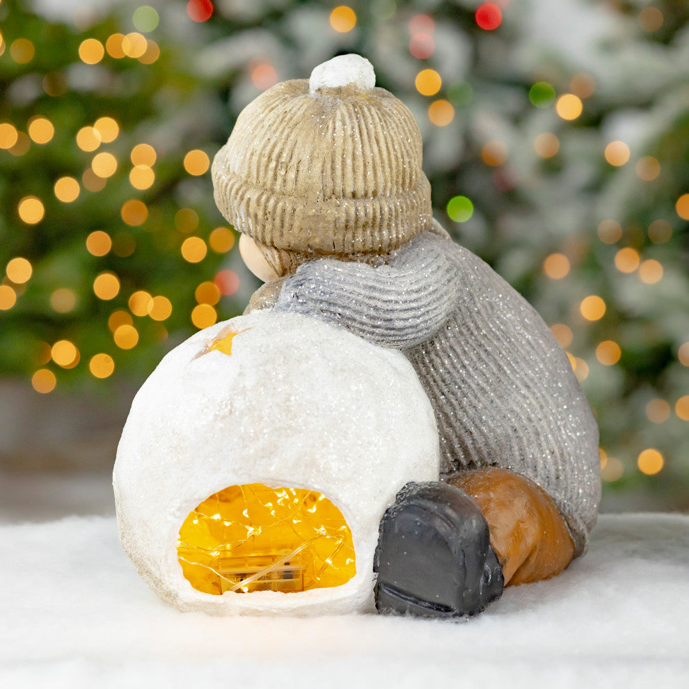 Tushkas Boy and Girl With Snowballs